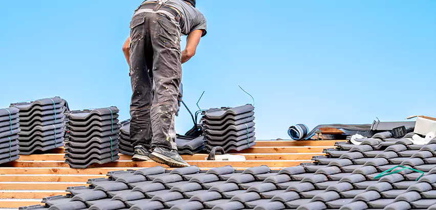 Replacing Tile Roof Underlayment in Highland Park