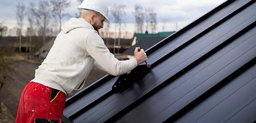 Tin Roof Ridge Cap Installation in Highland Park
