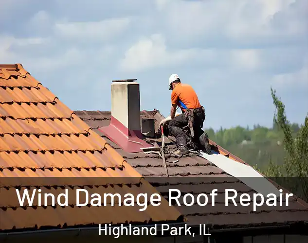  Wind Damage Roof Repair Highland Park, IL